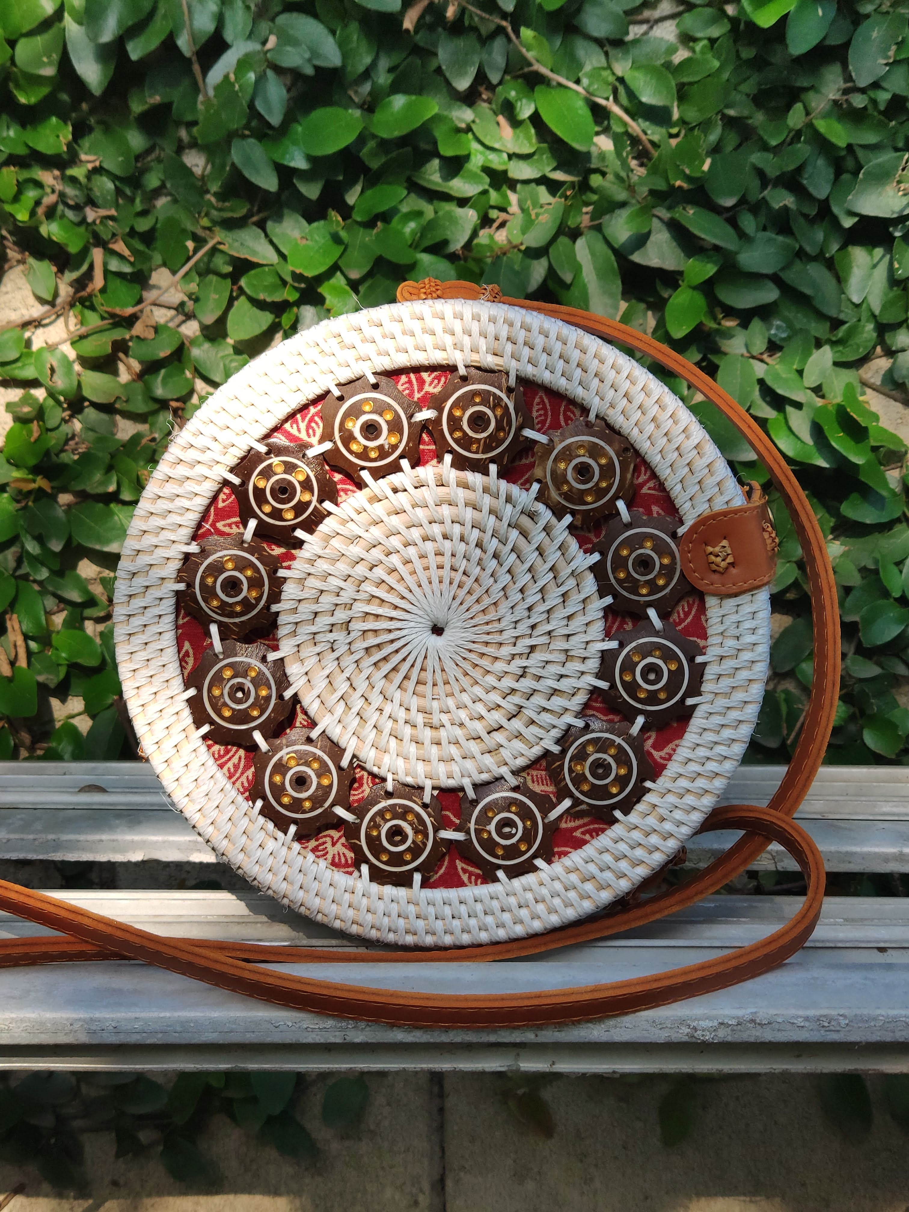 Circle Rattan Bag